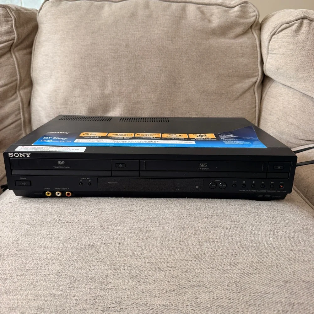 Sony SLV-D380P DVD VCR Combo Player Progressive Scan Hi-Fi Stereo Black tested